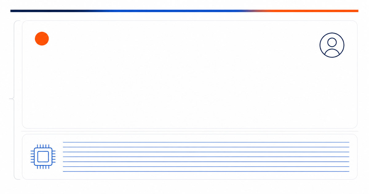 Two stacked transparency layers, one carrying a discreet technical signature and the other a visible notice.
